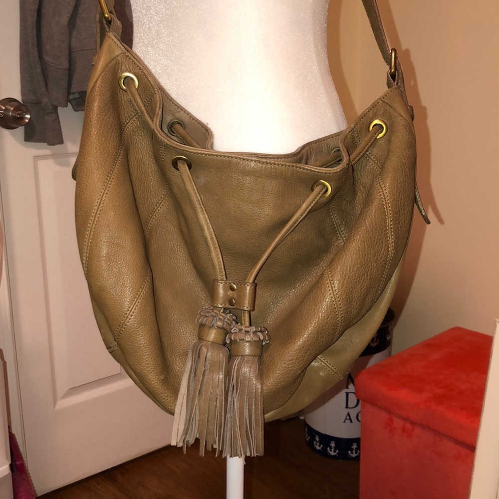 Massimo Dutti Slouched Leather Bag